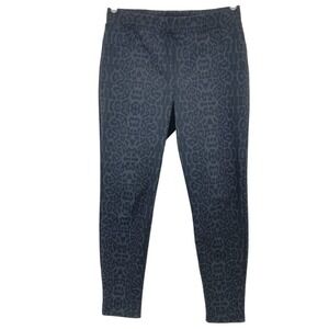Sanctuary x Anthropologie Women Pull-on Cheetah  Black/Grey‎ Pants Sz MP Stretch